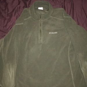 Men’s Columbia Lightweight fleece pullover- olive